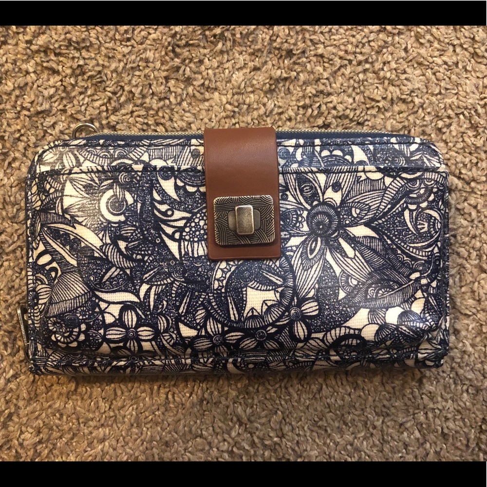 Sakroots crossbody wallet phone case